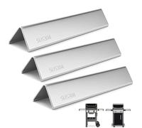 Hisencn 7635 Flavorizer Bars pour Weber Spirit E210, S210, E220, S220 avec Boutons de Commande Avant, Plaque chauffante en Acier Inoxydable 304 pour Barbecue Weber Spirit série 200