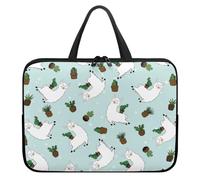 Hiseng 3D Alpagal Sac D'ordinateur Portable pour 10-17 Pouce Sacoche pour Ordinateur Portable Porte-Documents Sacs À Main, Ordinateur Portable Ordinateur Portable Sacs (12",Vert)