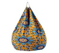 Hiseng 3D Housse Pouf Poire Vide, Housse de Pouf Poire sans Remplissage Poire pour Enfants Adultes Tissus Lavables pour Salon Chambre (Mandalas 4,100x120cm)