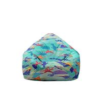 Hiseng 3D Housse Pouf Poire Vide S M L XL XXL, Housse de Pouf Poire sans Remplissage Poire pour Enfants Adultes Tissus Lavables pour Salon Chambre (Poisson,130x150cm)