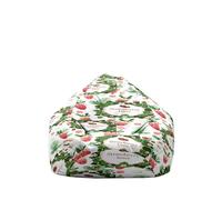 Hiseng 3D Housse Pouf Poire Vide S M L XL XXL, Housse de Pouf Poire sans Remplissage Poire pour Enfants Adultes Tissus Lavables pour Salon Chambre (Fraise,100x120cm)