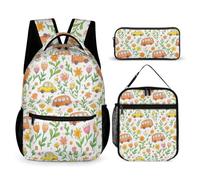 Hiseng 3D Lot de 3 Voiture Sac a Dos Enfant (Orange)