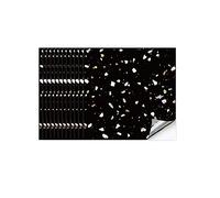 Hiseng Adhésive Décorative à Carreaux pour Salle de Bains et Cuisine Stickers Carrelage, 12 Pièces Style Minimaliste Imperméables Auto-adhésifs Décoration (Terrazzo Noir,15 x 15cm)