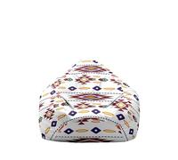 Hiseng Bohemia Housse Pouf Poire Vide S M L XL XXL, Housse de Pouf Poire sans Remplissage Poire pour Enfants Adultes Tissus Lavables pour Salon (Forme,70x80cm)