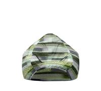 Hiseng Bohemia Housse Pouf Poire Vide S M L XL XXL, Housse de Pouf Poire sans Remplissage Poire pour Enfants Adultes Tissus Lavables pour Salon (Vert foncé,70x80cm)