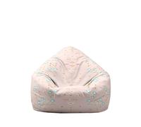 Hiseng Bohemia Housse Pouf Poire Vide S M L XL XXL, Housse de Pouf Poire sans Remplissage Poire pour Enfants Adultes Tissus Lavables pour Salon (Rose pâle,90x110cm)