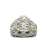Hiseng Bohemia Housse Pouf Poire Vide S M L XL XXL, Housse de Pouf Poire sans Remplissage Poire pour Enfants Adultes Tissus Lavables pour Salon (Blanc,70x80cm)