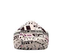 Hiseng Bohemia Housse Pouf Poire Vide S M L XL XXL, Housse de Pouf Poire sans Remplissage Poire pour Enfants Adultes Tissus Lavables pour Salon (Lettres,130x150cm)