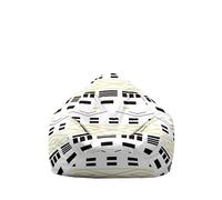 Hiseng Bohemia Housse Pouf Poire Vide S M L XL XXL, Housse de Pouf Poire sans Remplissage Poire pour Enfants Adultes Tissus Lavables pour Salon (Carré,130x150cm)