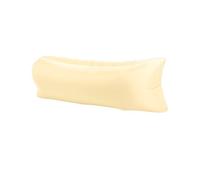 Hiseng Canapé Gonflable Camping Exterieur Hamac Gonflable Fauteuil Gonflable Portable Gonflable Transat Gonflable pour Plage Voyager Randonnée Parties de Piscine Jardin (Beige,200x70cm)