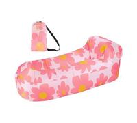 Hiseng Canapé Gonflable Camping Exterieur Imprimé Hamac Gonflable Fauteuil Gonflable Portable Gonflable Transat Gonflable pour Voyager Jardin Randonnée Parties de Piscine Plage