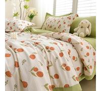 Hiseng Couette 1 Personne en Microfibre, Couette Imprimée Fleurs Reversible pour 4 Saisons, Tempérée Duvet sans Housse 2 Personnes pour Adulte Enfant (Tulipes,100x150cm)