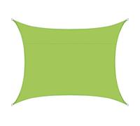 Hiseng Couleur Unie Voile d'Ombrage Imperméable Carrée, Mode Voiles d'Ombrage pour Patio Toile Ombrage Exterieur 95% de Protection UV Toile Solaire pour Jardin Terrasse (Vert,4x4M)
