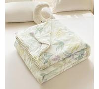 Hiseng Couverture 2.5 Tog Imprimés Floraux, Dessus De Lits et Couvre-Lits, 2025 Couette sans Housse Couette Ete, Edredon Réversible, Lavable, pour 1/2 Personnes (Feuilles d'automne,150 * 200cm)