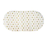 Hiseng Drap Housse Landau Berceau Lit d'Appoint, Animal Fruit Draps-Housses pour Un Lit Bébé, Coton Housse de Matelas Universels Élastique Protège Matelas pour Enfant (Étoiles d'or,82x41cm)