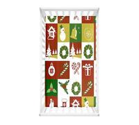 Hiseng Drap Housse pour Lit Bébé Enfant, 3D Noël Draps Housses pour lit de Bébé et lit d'Enfant, Protège Matelas Compatible pour Berceaux de Chevet (Noël D,60x120cm)