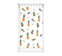 Hiseng Drap Housse pour Lit Bébé Enfant Motif Ananas Doux Draps Housses pour lit de Bébé et lit d'Enfant Microfibre Protège Matelas Compatible pour Berceaux de Chevet (Monstre,80x160cm)