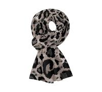 Hiseng Foulard Chaude Femme Homme, Imprimé Léopard Noir Echarpe Doux Châle Longue et Rectangulaire Moderne Elégant Coloré Foulards Wraps pour Automne Hiver Noël Cadeau (Kaki,175x45cm)