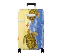 Hiseng Housse de Bagage Voyager Protecteur Couverture,Housse de Valise Protection Elastique Lavable,Anti-Rayures Luggage Cover pour Suitcase 18 à 32 Pouces (Tortue marine 3,XL)
