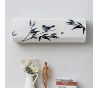 Hiseng Housse de Protection Climatiseur Interieur, Couvercle Anti-Poussière pour Climatiseur Monobloc Mural, Housse de Climatiseur à Fixation (86 * 23 * 30(1.5P),Peinture à l'huile Chinoise 4)