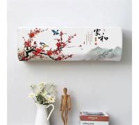 Hiseng Housse de Protection Climatiseur Interieur, Élastique Couvercle Anti-Poussière pour Climatiseur Monobloc Mural, pour La Plupart des Climatisation (80 * 20 * 27(1P),Douceur d'hiver)