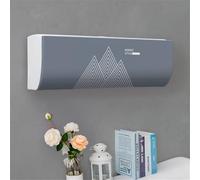 Hiseng Housse de Protection Climatiseur Interieur, Élastique Couvercle Anti-Poussière pour Climatiseur Monobloc Mural, pour La Plupart des Climatisation (Style Nordique 3,80 * 20 * 27(1P))