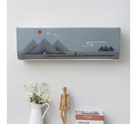 Hiseng Housse de Protection Climatiseur Interieur, Impression 3D Couvercle Anti-Poussière pour Climatiseur Monobloc Mural, Housse de Climatiseur à Fixation Élastique (Gris,80 * 20 * 27(1P)