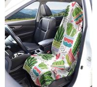 Hiseng Housse de Siège Auto Microfibre (Cactus en Pot,1 Pièce)