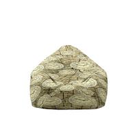 Hiseng Housse Pouf Poire Vide S M L XL XXL, 3D Housse de Pouf Poire sans Remplissage Poire pour Enfants Tissus Lavables pour Salon Chambre (Kaki,130x150cm)