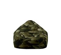 Hiseng Housse Pouf Poire Vide S M L XL XXL, 3D Housse de Pouf Poire sans Remplissage Poire pour Enfants Tissus Lavables pour Salon Chambre (Vert Olive,100x120cm)