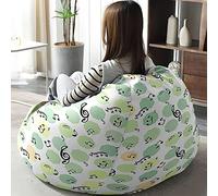 Hiseng Housse Pouf Poire Vide S M L XL XXL, 3D Notes de Musique Housse de Pouf Poire sans Remplissage Poire pour Enfants Adultes Tissus Lavables pour Salon Chambre (Vert Clair,130x150cm)