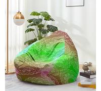 Hiseng Housse Pouf Poire Vide S M L XL XXL, Housse de Pouf Poire sans Remplissage Poire avec Rangement Sac Haricots pour Enfants Adultes Tissus Lavables Amovible (Mandalas 2,100x120cm)