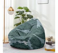 Hiseng Housse Pouf Poire Vide S M L XL XXL, Housse de Pouf Poire sans Remplissage Poire avec Rangement Sac Haricots pour Enfants Adultes Tissus Lavables Amovible (Mandalas 8,100x120cm)