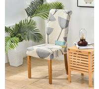 Hiseng Impression Moderne Housse de Chaise, Lot de 8/6/4/1 Housse de Chaise Extensible Housse de Chaise Salle à Manger Lavable, Housse Chaise Maison, Restaurant, Décor (8 Pieces,Pissenlit)