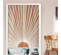 Hiseng Japonais Noren De Rideau de Porte Diviseur Tapisserie Fenêtre Rideaux Panneau, Tenture Décoration pour Chambre à Coucher Cuisine Restaurant Embrasure (Ensoleillement,85x150cm)