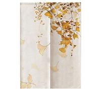 Hiseng Japonais Noren De Rideau de Porte Diviseur Tapisserie Fenêtre Rideaux Panneau, Tenture Décoration pour Chambre à Coucher Cuisine Restaurant Embrasure (85x150cm,Feuille de Ginkgo)