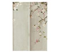 Hiseng Japonais Noren De Rideau de Porte Diviseur Tapisserie Fenêtre Rideaux Panneau, Tenture Décoration pour Chambre à Coucher Cuisine Restaurant Embrasure (Gardénia,80x150cm)