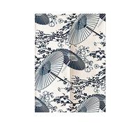 Hiseng Japonais Noren De Rideau de Porte Diviseur Tapisserie Fenêtre Rideaux Panneau, Tenture Décoration pour Chambre à Coucher Cuisine Restaurant Embrasure (Branche Fleurie,80x120cm)
