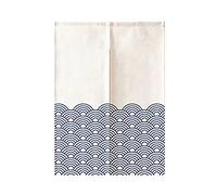 Hiseng Japonais Noren de Rideau de Porte, Diviseur Tapisserie Fenêtre Rideaux Panneau, Tenture Décoration pour Chambre à Coucher Cuisine Restaurant Embrasure