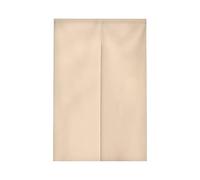 Hiseng Noren Rideau de Porte de Style Japonais, Couleur Unie Rideau Demi-Porte en Coton et Lin, Rideau de Séparation Décoration pour Café Chambre Cuisine Restaurant (85x150cm,Beige)