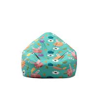 Hiseng Pâques Housse Pouf Poire Vide S M L XL XXL, Housse de Pouf Poire sans Remplissage Poire pour Enfants Adultes Tissus Lavables pour Salon Chambre (Marguerite Blanche,130x150cm)