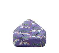 Hiseng Pâques Housse Pouf Poire Vide S M L XL XXL, Housse de Pouf Poire sans Remplissage Poire pour Enfants Adultes Tissus Lavables pour Salon Chambre (Arc-en-Ciel,90x110cm)