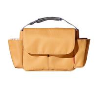 Hiseng Sac de Rangement Poussette Universel, Couleur Unie Sac de Accessoire Poussette Grande Capacité Imperméable Organisateur Poussette pour Tous les Modèles de Poussettes (Jaune,36x17x12cm)