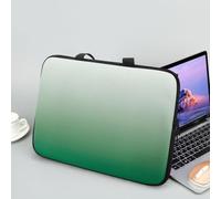 Hiseng Sac D'ordinateur Portable pour 10-17 Pouce, Sacoche pour Ordinateur Portable Porte-Documents Sacs À Main, Ordinateur Portable Ordinateur Portable Sacs (10",Blanc Vert Dégradé)