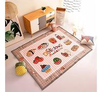 Hiseng Tapis de Jeu pour Bébé Enfant Pliable Tapis d'éveil et de Jeux pour Coton Doux Bébé Tapis Rampant pour Filles Garçons Eveil Enfants Decoration Chambre (Dessin animé 10,145x195cm)