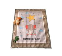 Hiseng Tapis de Jeu pour Bébé Enfant Pliable Tapis d'éveil et de Jeux pour Coton Doux Bébé Tapis Rampant pour Filles Garçons Eveil Enfants Decoration Chambre (Éléphant gris,145x195cm)