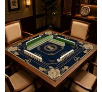 Hiseng Tapis de Mahjong pour Table (Pivoine Chinoise 10,90x90cm)