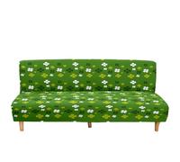 Hiseng Trèfle à Quatre Feuilles en 3D Housse de Clic Clac Élastique Canapé 2/3 Places, Housse de Canapé sans Bras Extensible Universel Tout Couvert Canapé-lit Pliant Protecteur (E,160-190cm)