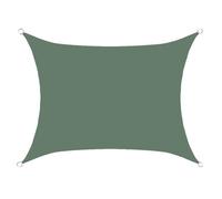 Hiseng Voile d'Ombrage Imperméable Carrée, Mode Couleur Unie Voiles d'Ombrage pour Patio Toile Ombrage Exterieur 95% de Protection UV Toile Solaire pour Jardin Terrasse (Vert foncé,3x3M)