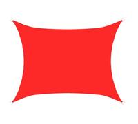 Hiseng Voile d'Ombrage Imperméable Carrée, Mode Couleur Unie Voiles d'Ombrage pour Patio Toile Ombrage Exterieur 95% de Protection UV Toile Solaire pour Jardin Terrasse (Rouge,3x3M)